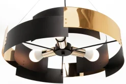 Lampa wisząca czarno-złota TORI