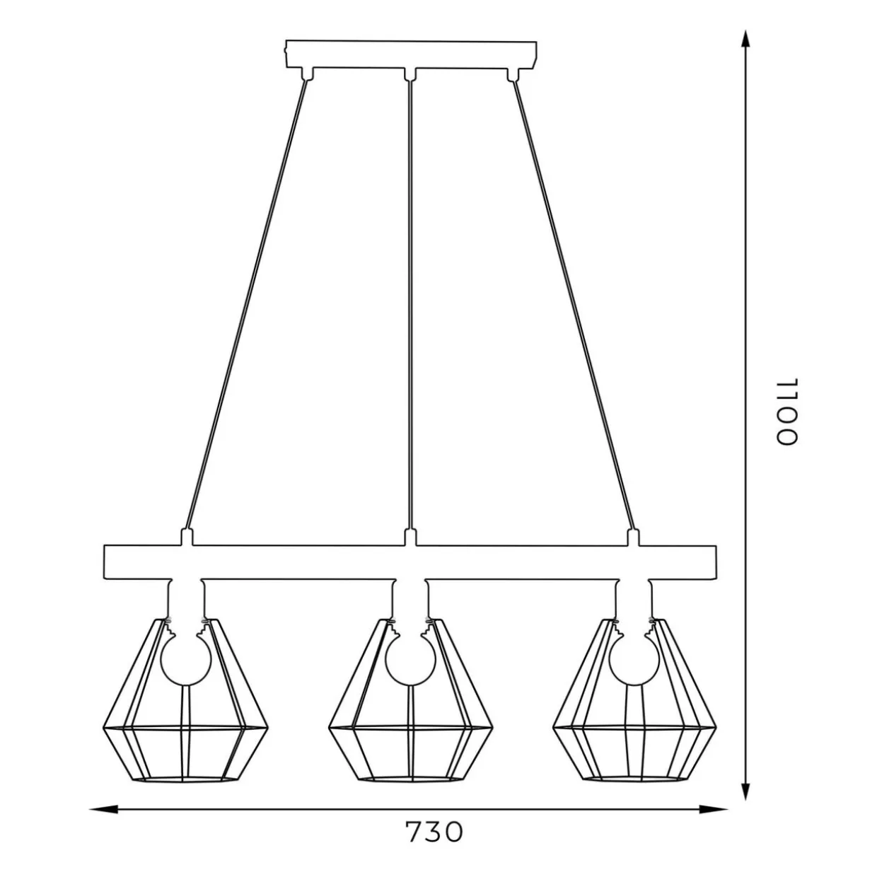 Lampa wisząca designerska VASTRA III