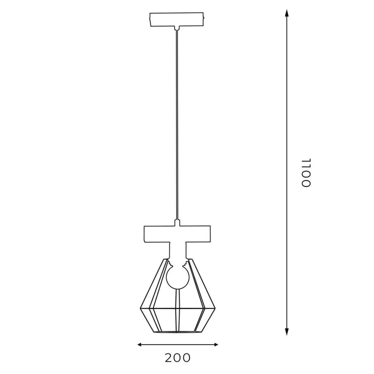 Lampa wisząca designerska VASTRA I