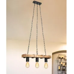 Lampa wisząca drewniana LAGUN III