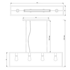 Lampa wisząca FRAME 6695