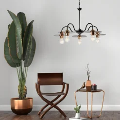 Lampa wisząca industrialna czarna ALICE 5