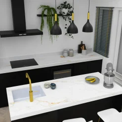 Lampa wisząca kielich czarno-złota NOAK III