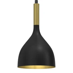 Lampa wisząca kielich czarno-złota NOAK I