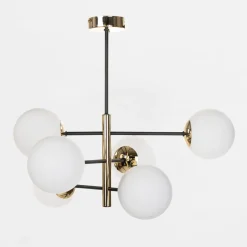 Lampa wisząca kule czarno-złota AURORA