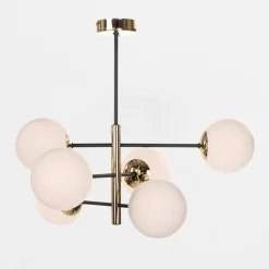 Lampa wisząca kule czarno-złota AURORA