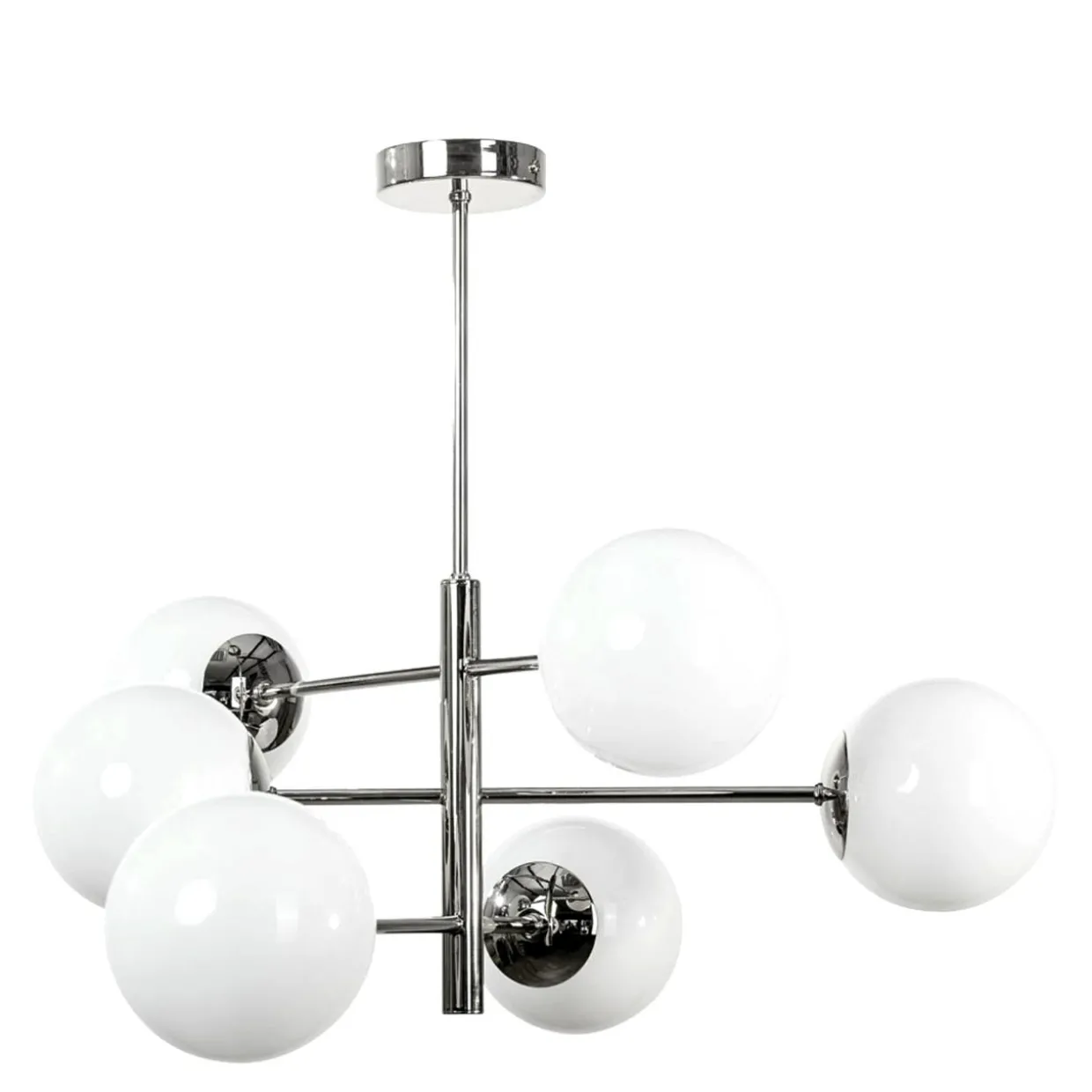 Lampa wisząca kule 6-punktowa chrom AURORA