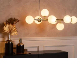 Lampa wisząca kule złota MEFISTO 8