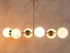 Lampa wisząca kule złota MEFISTO 6