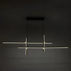 Lampa wisząca LED EDGE czarno-złota