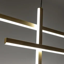 Lampa wisząca LED EDGE czarno-złota