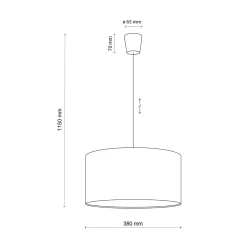 Lampa wisząca niebieska RONDO KIDS
