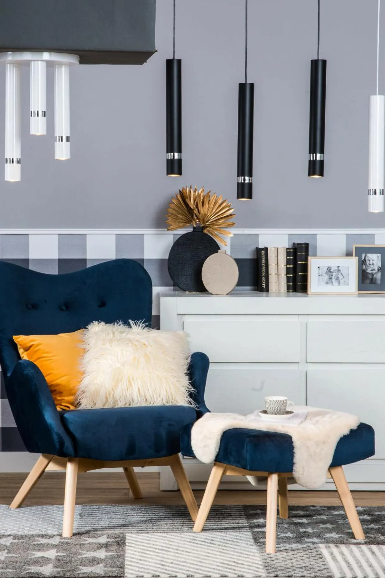 Lampa wisząca RENO biała