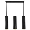 Lampa wisząca tuba czarno-złota LATI III