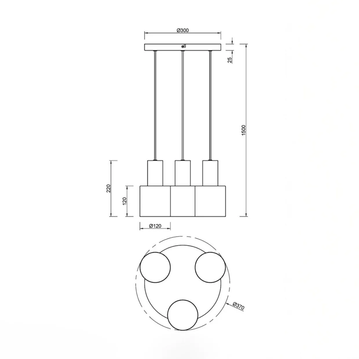 Lampa wisząca wielobarwna AGUDO 3
