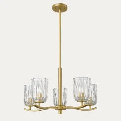 Lampa wisząca żyrandol złota TAZZA