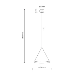 Lampa wisząca zielona CONO PEAPOD