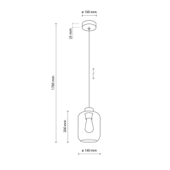 Lampa wisząca zielona MARCO GREEN