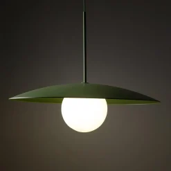 Lampa wisząca zielona SLATE PEAPOD GLASS