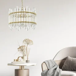 Lampa wisząca złota ALEXANDRIA