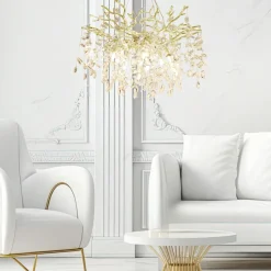 Lampa wisząca złota CINDY