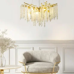 Lampa wisząca złota DIJON