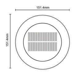 Lampa zewnętrzna ogrodowa solarna czarna BLUET