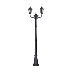 Lampa zewnętrzna outdoor 2-ramienna czarna STANDARD