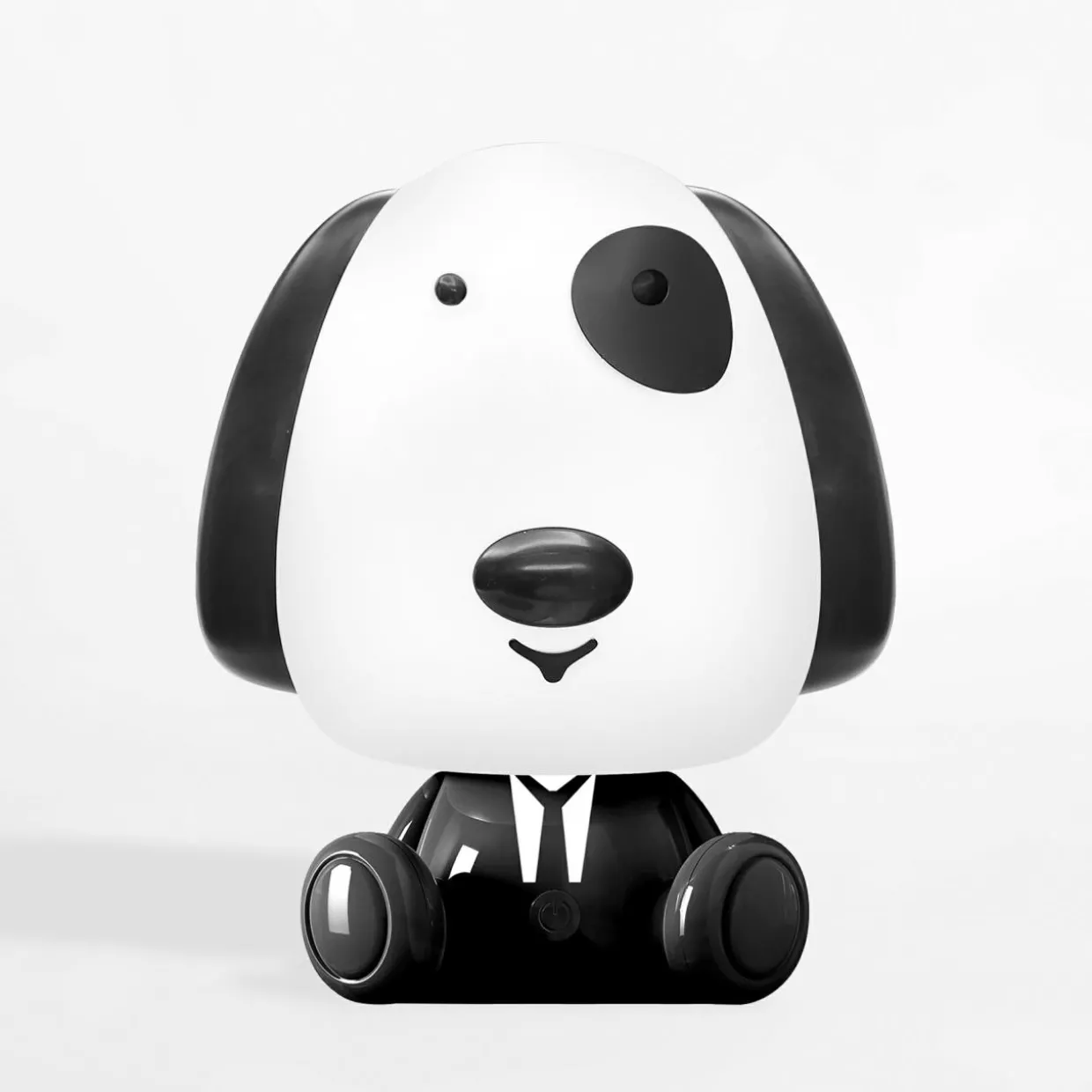 Lampka nocna LED biało-czarny PIES