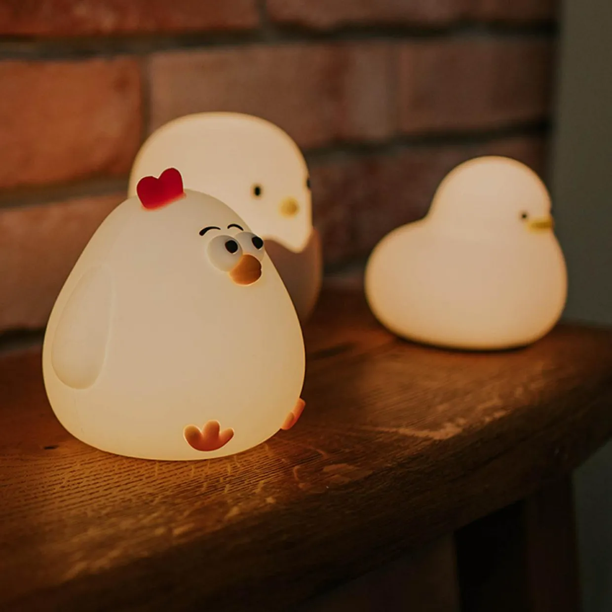 Lampka nocna LED MARY'S biała KURA