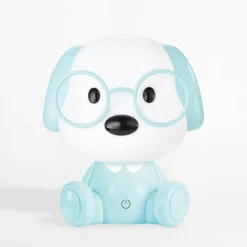 Lampka nocna LED niebieska PIES