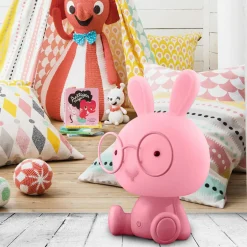 Lampka nocna różowa LED KRÓLIK