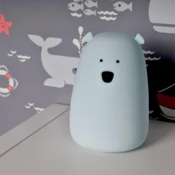 Lampka nocna silikonowa niebieska LED RGB MIŚ