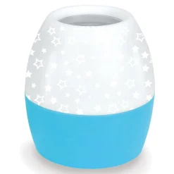 Lampka nocna z projektorem biało-niebieska