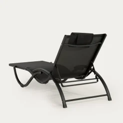 Leżak ogrodowy czarny JADAX