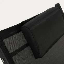 Leżak ogrodowy czarny JADAX