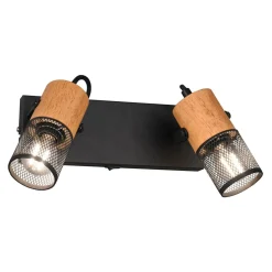 Listwa 2 reflektorki z wyłącznikiem czarna TOSH