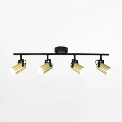 Listwa 4 reflektory czarno-złota ORO SIGNA