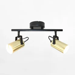 Listwa 2 reflektory czarno-złota ORO SIGNA