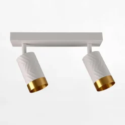 Listwa ARRAS 2 reflektory biała złota