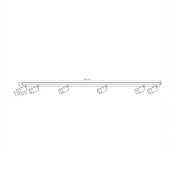 Listwa ARRAS 6 reflektory biała złota