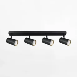 Listwa NICEA 4 reflektory czarna złota