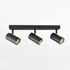 Listwa NICEA 3 reflektory czarna złota