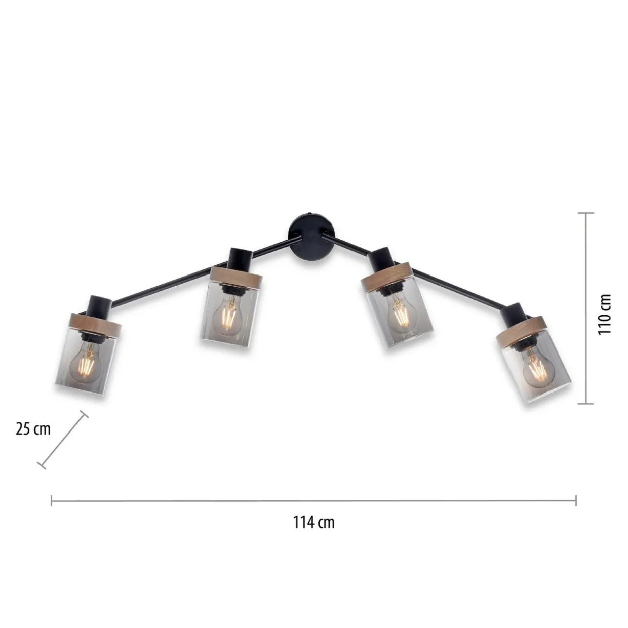 Listwa oświetleniowa 4-punktowa PASQUAL