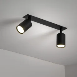 Listwa podtynkowa 2 reflektory czarna NEX