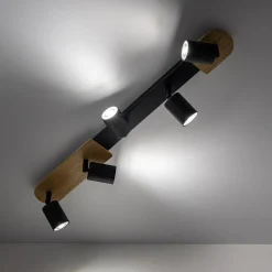 Listwa podwieszana 5 reflektorów COVER WOOD