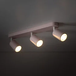 Listwa podwieszana 3 reflektory różowa LIVIA