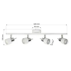 Listwa 4-punktowa biała ORO STERNA