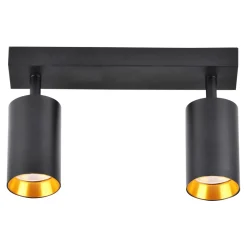 Listwa reflektor 2-punktowy czarno-złoty MARIBEL II