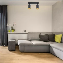 Listwa reflektor 2-punktowy czarno-złoty MARIBEL II